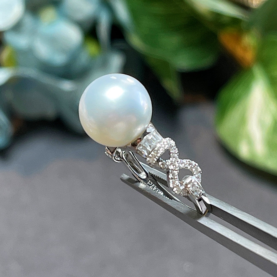 MT20220022 Natural Australian White Pearl Ring