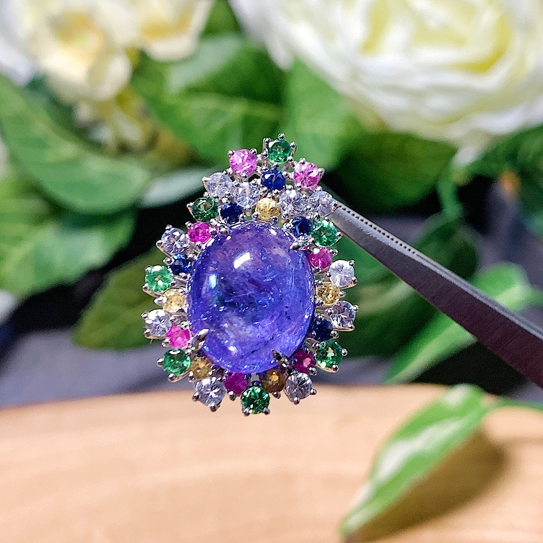 MT20220026 (Final Price) Natural Tanzanite (unheated) pendant