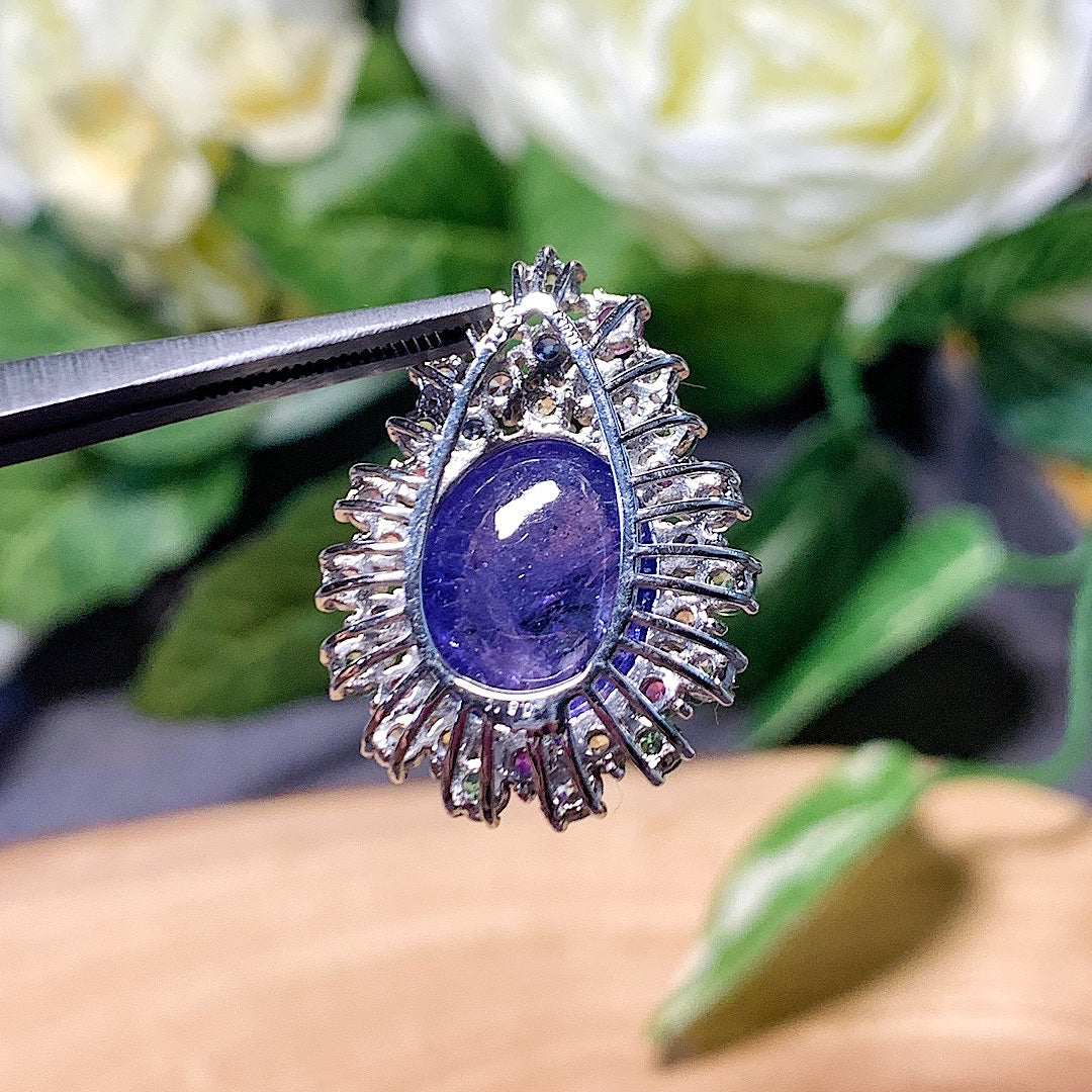 MT20220026 (Final Price) Natural Tanzanite (unheated) pendant