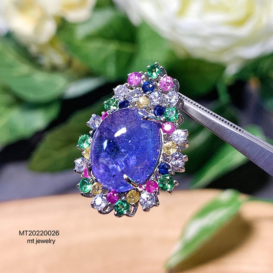 MT20220026 (Final Price) Natural Tanzanite (unheated) pendant